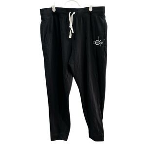XL Calvin Klein black lightweight sweatpants, EUC